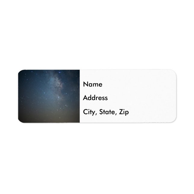 Blue Milky Way Over The Ozarks Address Label (Front)