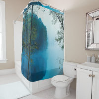 Blue Misty River Panoramic View Photo