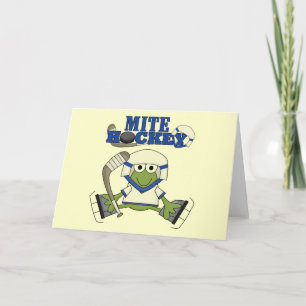 Blue Mite Hockey Tshirts and gifts Card