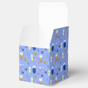 Blue Mixed Drinks Favour Box
