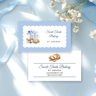 Blue Mixer Artisan Bakery Homemade Business Card
