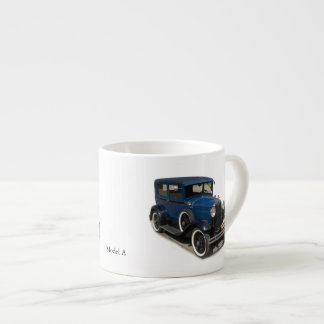 Blue Model A espresso mug