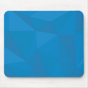 Blue, modern, cool, trendy, futuristic triangles mouse pad