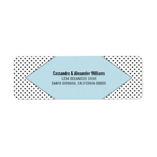 Blue Modern Polka Dots Wedding