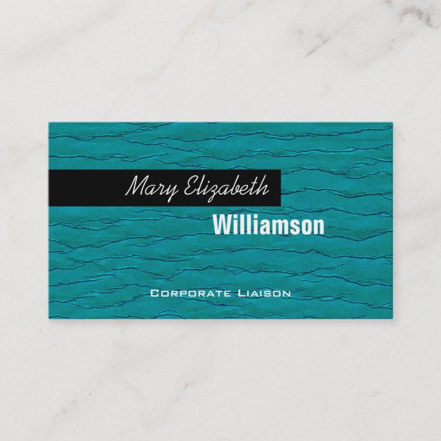 Blue Modern Professional Business Cards (Front)