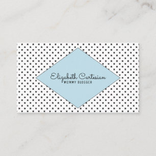 Blue Modern Stars Business Card