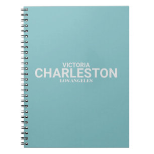 Blue Modern Type Notebook