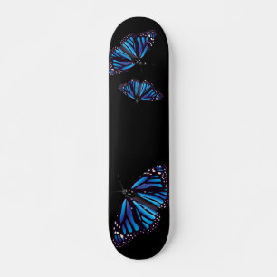 Blue Monarch Butterflies Skateboard