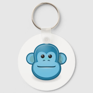 Blue Monkey Key Ring