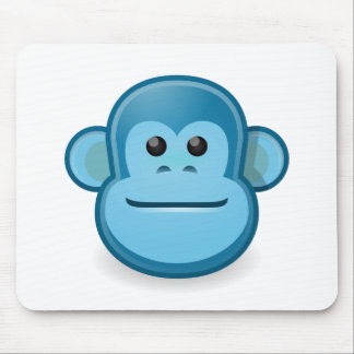 Blue Monkey Mouse Pad