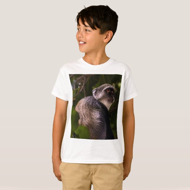 Blue monkey, Zanzibar T-Shirt (Front Full)