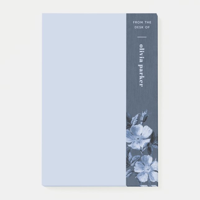 Blue Monochromatic Blooms Floral Notes (Front)