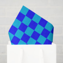 Blue Monochrome Checkerboard Pattern