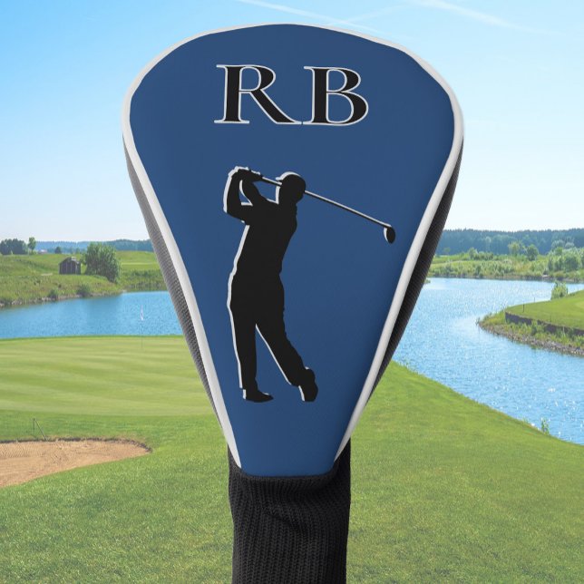Blue Monogram Golf Head Cover For Men (Creator Uploaded)