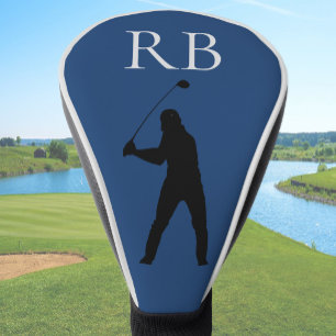 Blue Monogram Golf Head Cover For Men