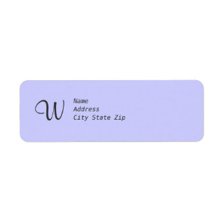 Blue Monogram Label