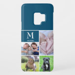 Blue Monogram Modern Photo Block Collage Case-Mate Samsung Galaxy S9 Case<br><div class="desc">Safeguard your Samsung Galaxy S9 in style with our "Blue Monogram Modern Photo Block Collage Case-Mate Case." This personalised phone case offers not only protection but also a unique way to showcase your cherished memories and personal style. The case features a modern photo block collage design, allowing you to select...</div>