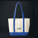 Blue Monogram Tote Bag<br><div class="desc">Blue Monogram Tote Bag</div>