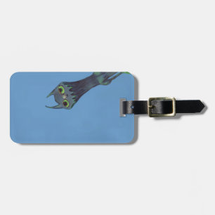 Blue Monster Customisable Luggage Tag