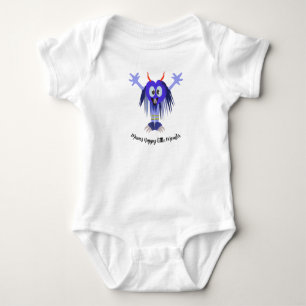 Blue Monster T-Shirt Baby Bodysuit