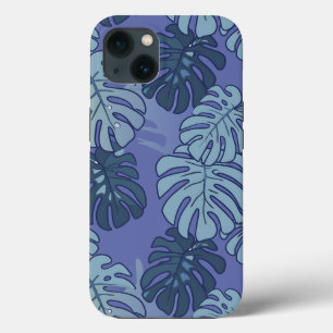 Blue Monsteras iPhone 13 Case