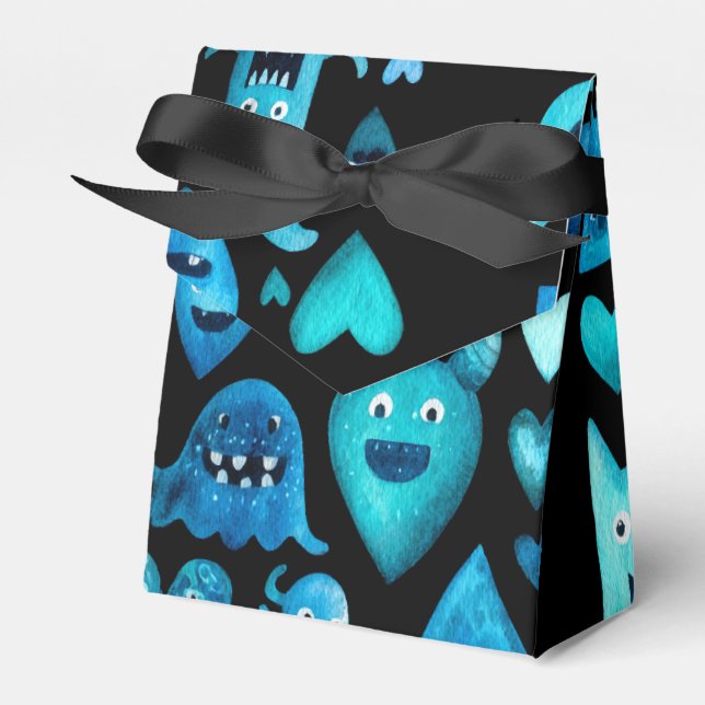 Blue monsters favour box (Front Side)