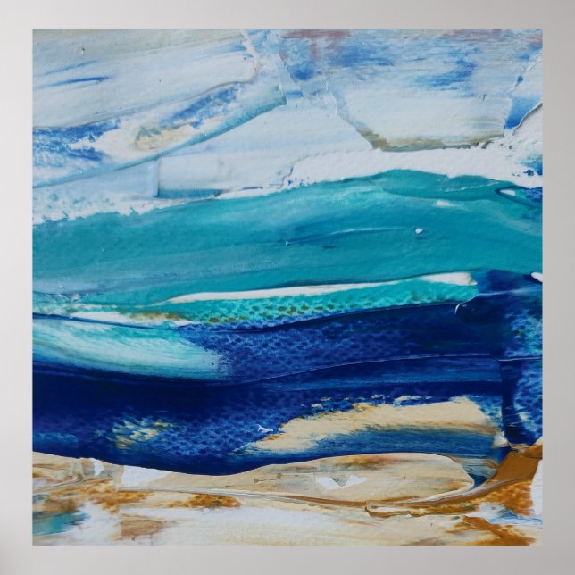 Blue Monticelli Arte lámina  Poster (Front)