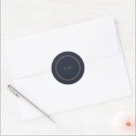 Blue Moody Floral Classic Round Sticker<br><div class="desc">A beautiful addition for invitation envelopes. We are happy to customise this further for you,  please feel free to send us a message for assistance.</div>