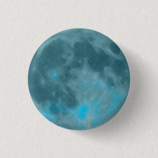 Blue moon 3 cm round badge