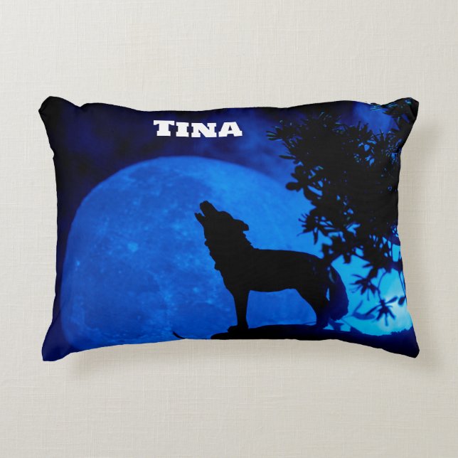 Blue Moon Accent Pillow (Front)