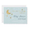 Blue Moon and Stars Baby Shower Invitation