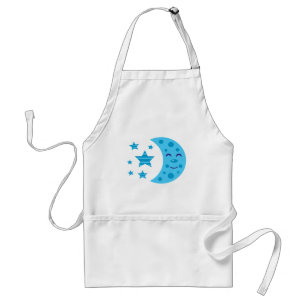 Blue Moon and Striped Stars Standard Apron