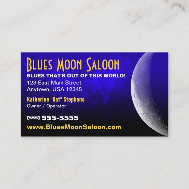 Blue Moon Business Card (Front)