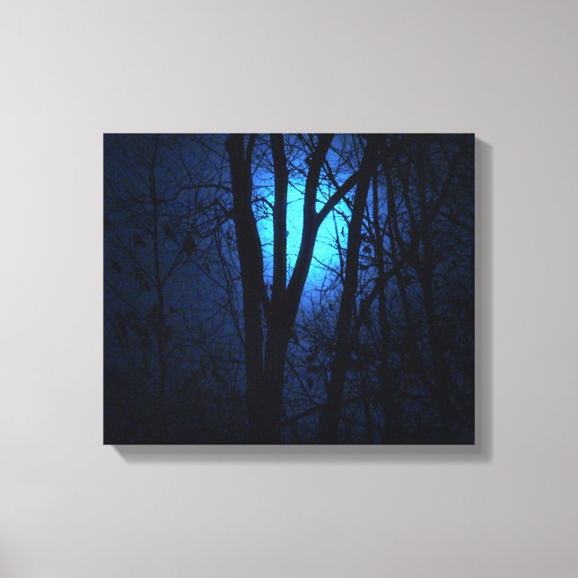 Blue Moon! Canvas Print (Front)