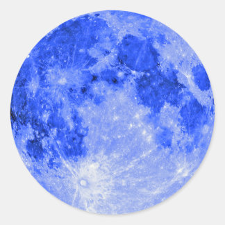 Blue Moon Classic Round Sticker