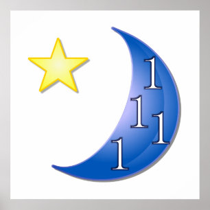 Blue Moon Customizable Poster