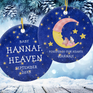 Blue Moon Daughter Memorial Baby Girl Christmas Ce Ceramic Tree Decoration