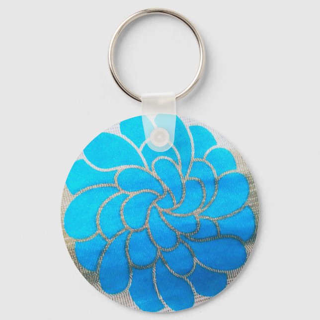 Blue Moon Design Key Ring (Front)