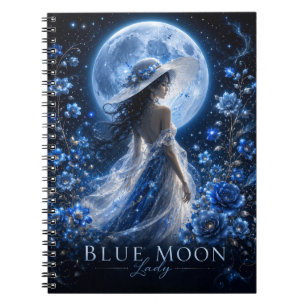 Blue Moon Lady Dark Version Premium Notebook 