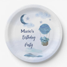 Blue moon little elephant birthday boy