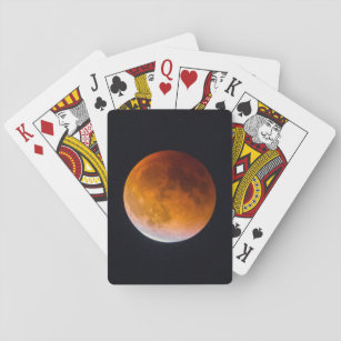 Blue Moon Lunar Eclipse   Washington State Playing Cards