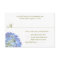 Blue Moon Menu Selection Wedding Reply Card