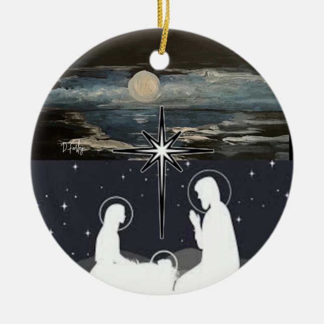 Blue Moon Nativity ornament (Front)