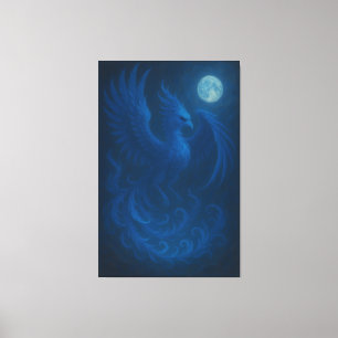 Blue Moon Phoenix · Fine Art Canvas Print