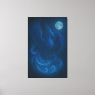 Blue Moon Phoenix · Fine Art Canvas Print