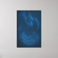 Blue Moon Phoenix · Fine Art Canvas Print