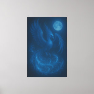 Blue Moon Phoenix · Fine Art Canvas Print