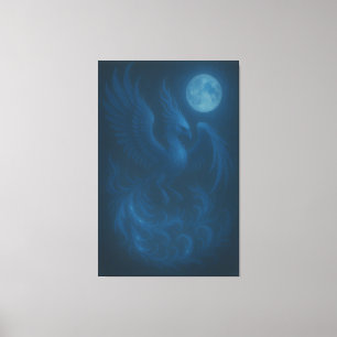 Blue Moon Phoenix · Fine Art Canvas Print
