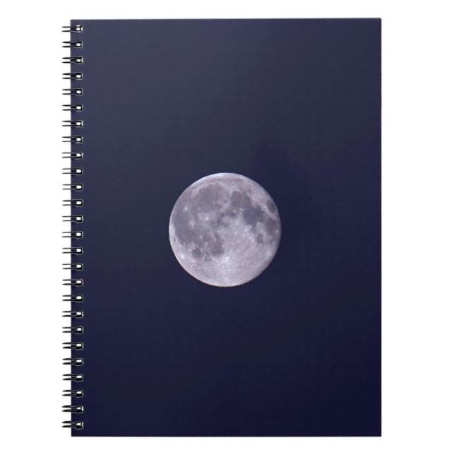 Blue Moon Spiral Notebook (Front)
