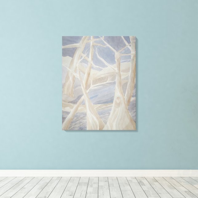 Blue Moon Wilds Canvas Print (Insitu(Wood Floor))
